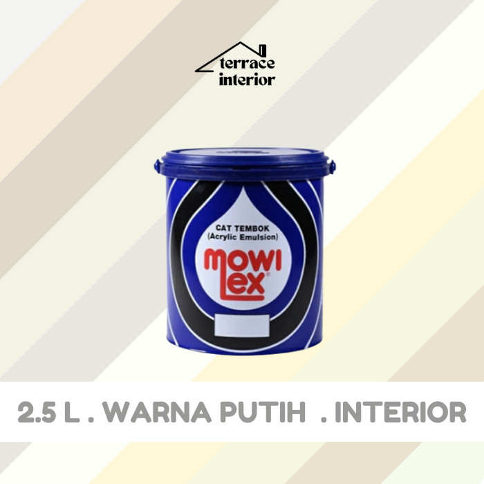 Cat Tembok Mowilex Emulsion warna Putih 2.5L