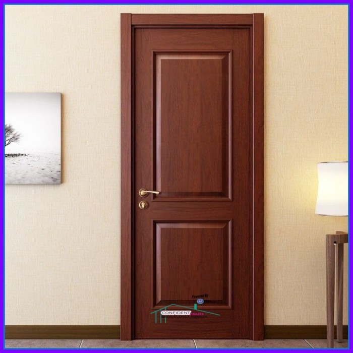 Daun Pintu Panel Kamper/Pintu Kayu Minimalis Modern/Pintu Kamar/Utama