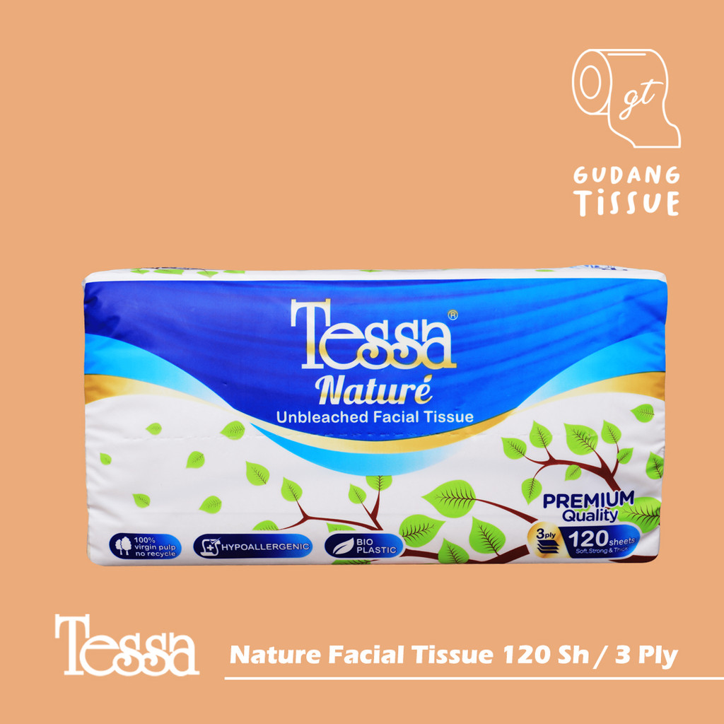 Tessa Nature Facial Tissue 120 Sheets / 3 Ply