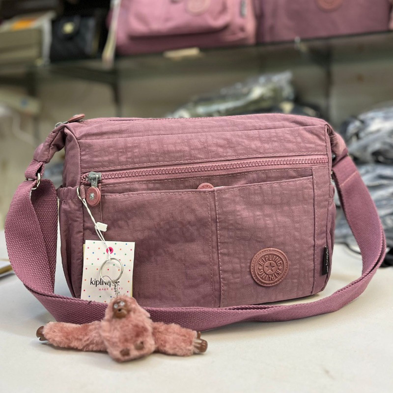 TAS SELEMPANG WANITA UKURAN BESAR / TAS SELEMPANG PARASUT 5 RESLETING - KP 7144