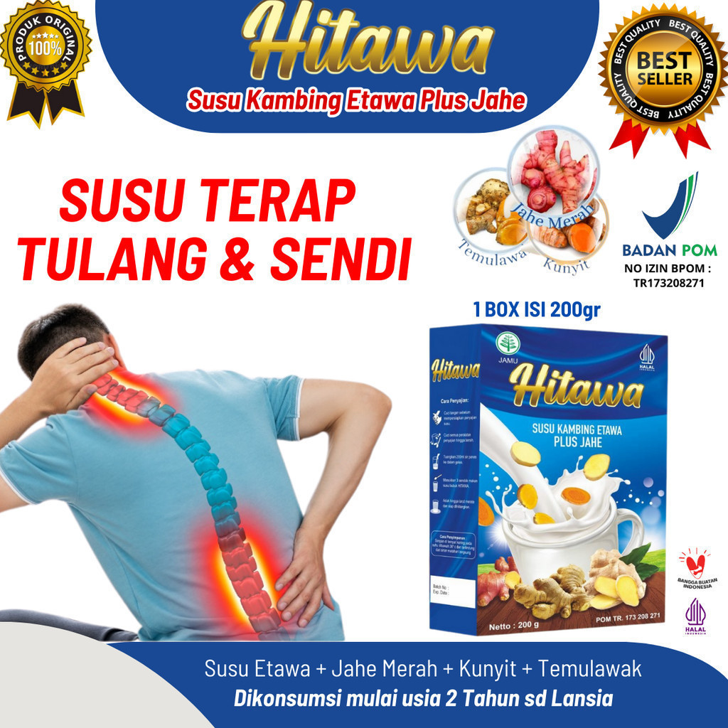 

HITAWA Susu Kambing Etawa Plus Herbal Jahe 200g Sehat sendi dan tulang