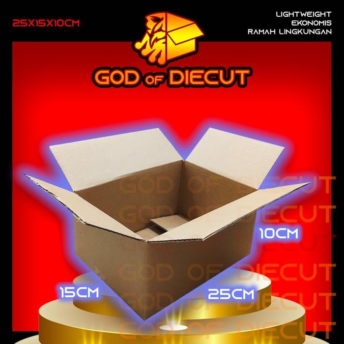 

25x15x10 cm kardus box kotak karton packing barang polos baru
