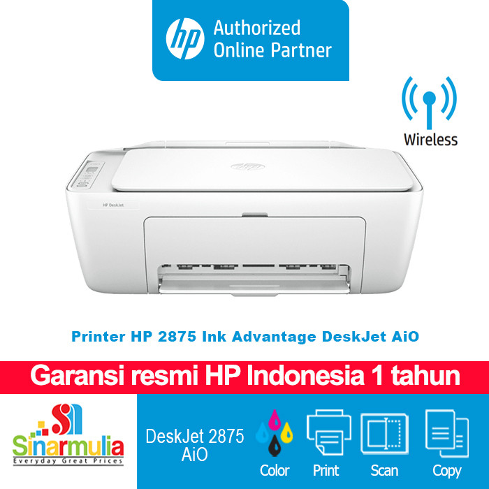 

Printer HP 2875 | 2876 Ink Advantage Deskjet All In One Wireless