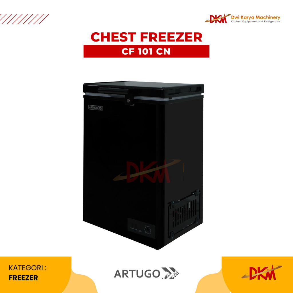 ARTUGO Chest Freezer / Freezer Box / Freezer Artugo CF-101 CN / CF 101CN Black