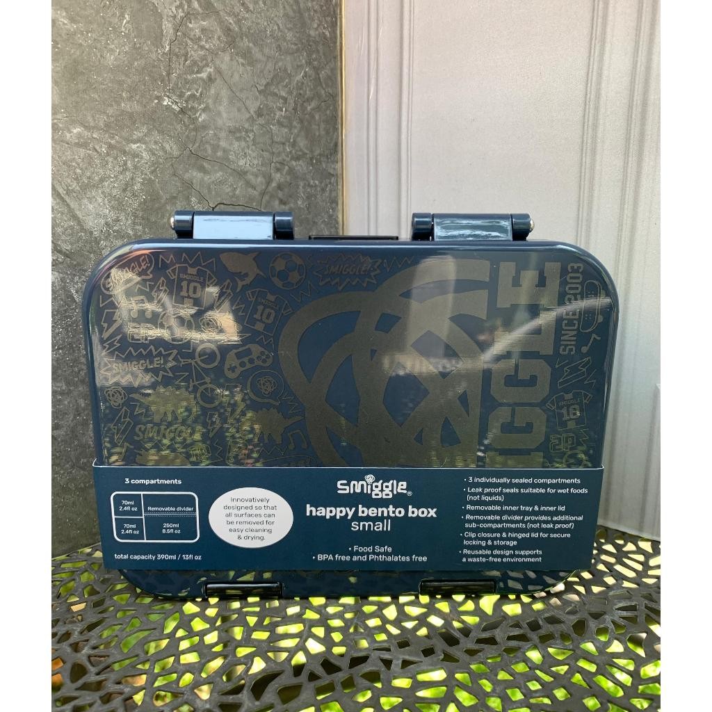 SMIGGLE SMIGGLER III BENTO SMALL NAVY  - KOTAK BEKAL SMIGGLE