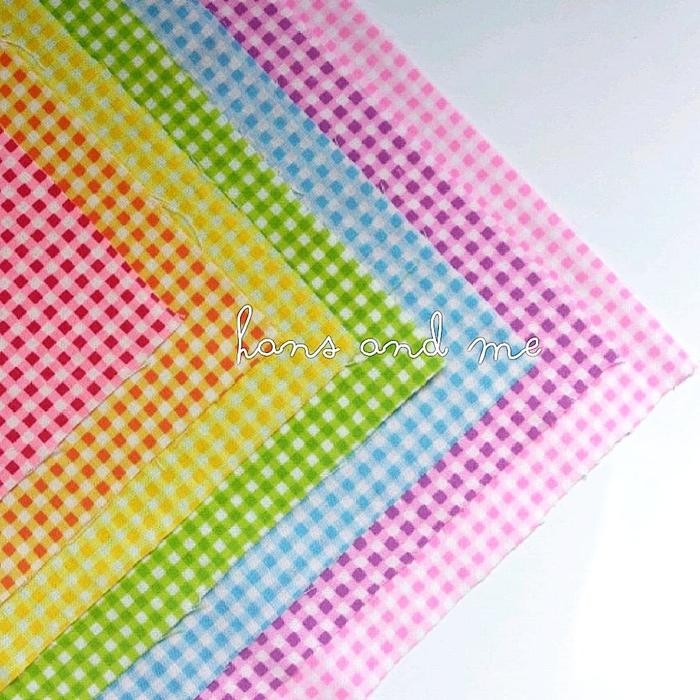 Kain Perca Katun Motif Kotak