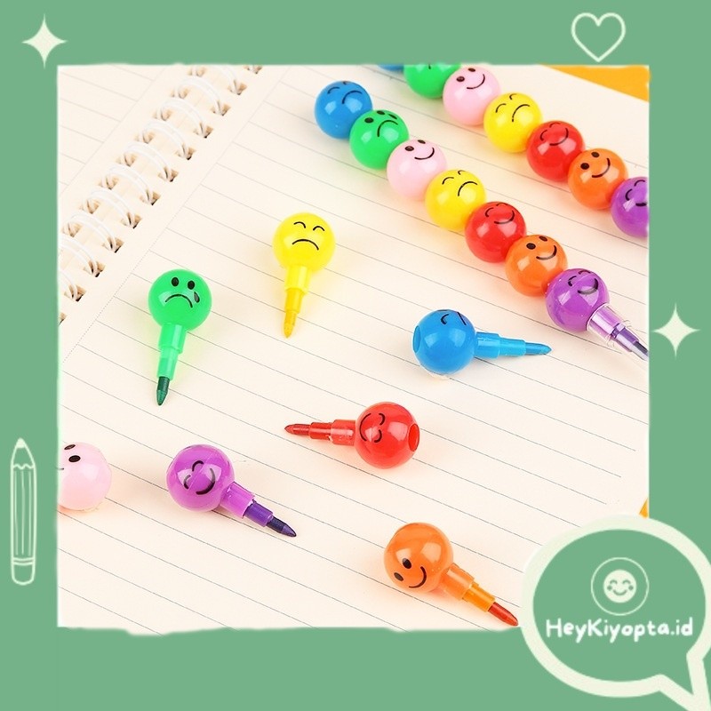 

BEST PENSIL WARNA RAINBOW 1 SET ISI 7 WARNA / PENSIL WARNA SUSUN MODEL SATE RAINBOW EMOJI