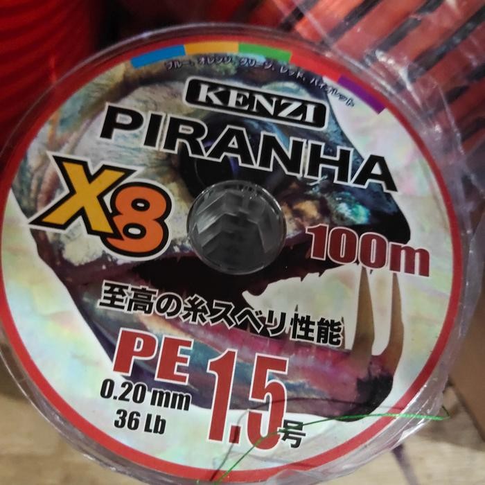 senar braid piranha pe kenzi piranha x8 100m