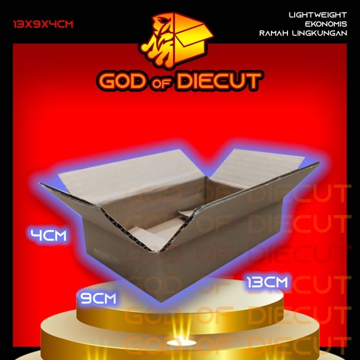 

13x9x4 cm kardus box kotak karton packing barang polos baru
