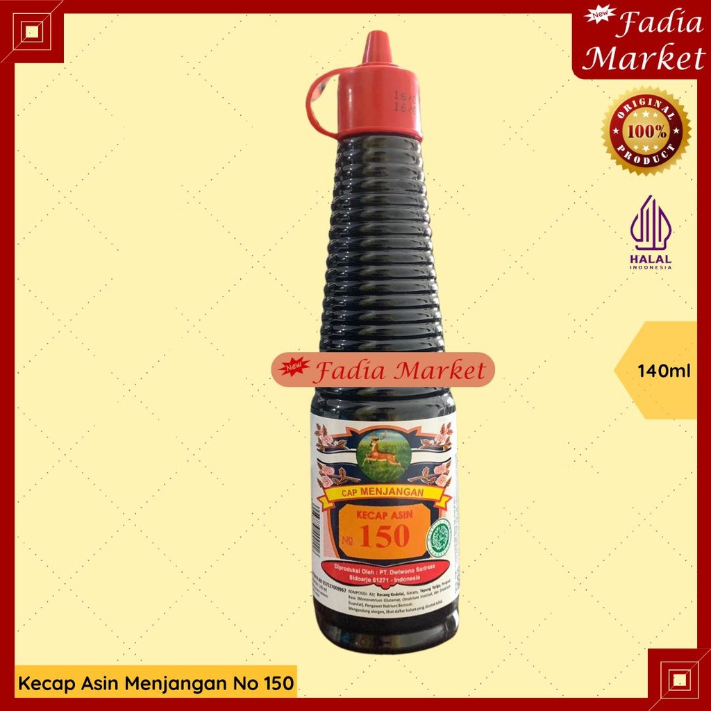 

Kecap Asin Cap Menjangan 150 - 140ml