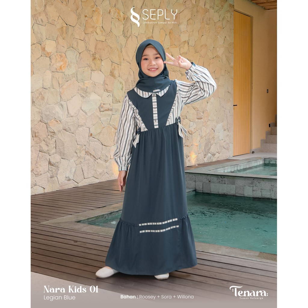 Baju Sarimbit Lebaran Keluarga Gamis Anak Nara Kids 01 Gamis Anak Lebaran Simple Terbaru By Seply Or