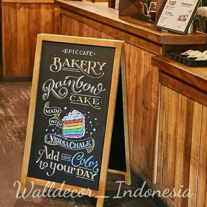 

Promo PAPAN TULIS KAPUR 2 MUKA PAPAN BOARD KAYU PAPAN MENU CAFE DEKORASI PER - Coklat Rustic terlaris