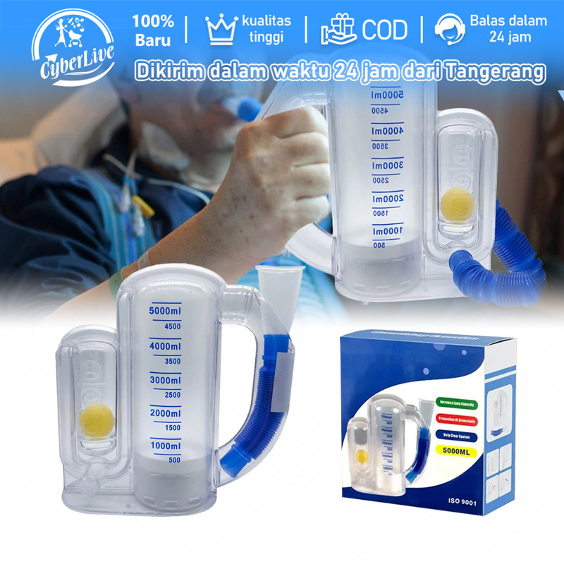 Alat Latihan Pernapasan Incentive Spirometer Respirometer Latih Nafas Dengan Mudah