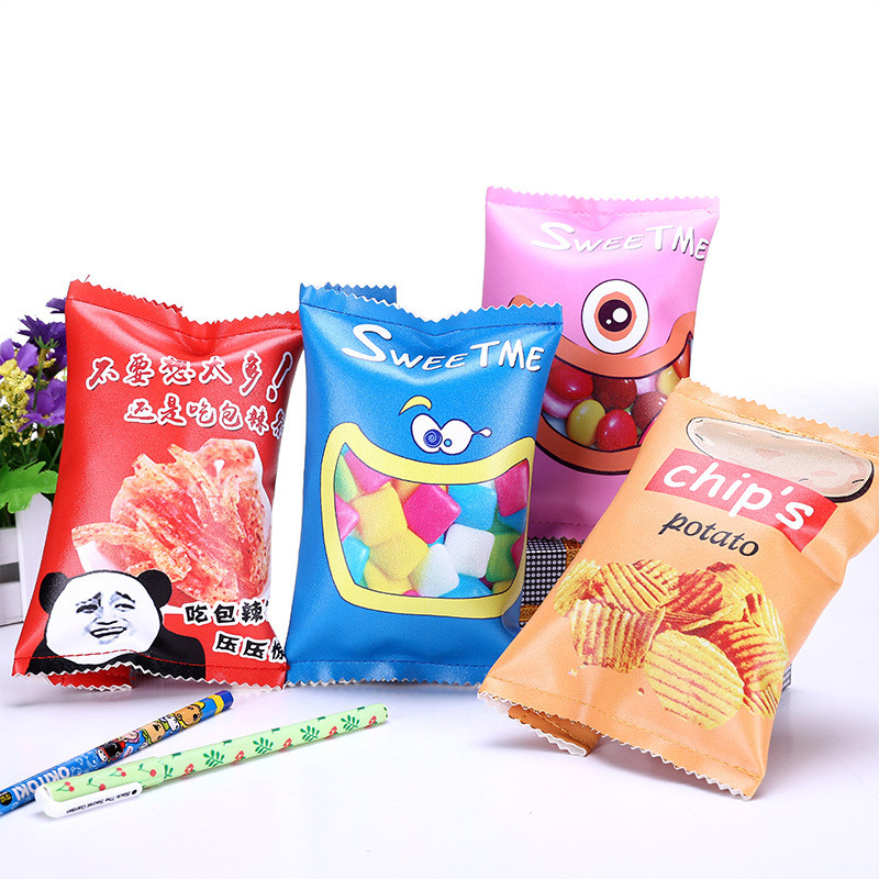 

New Chips Pencil Case For School Supplies Kawaii School Stationery Pencilcase Pencil Box Pencil Bag