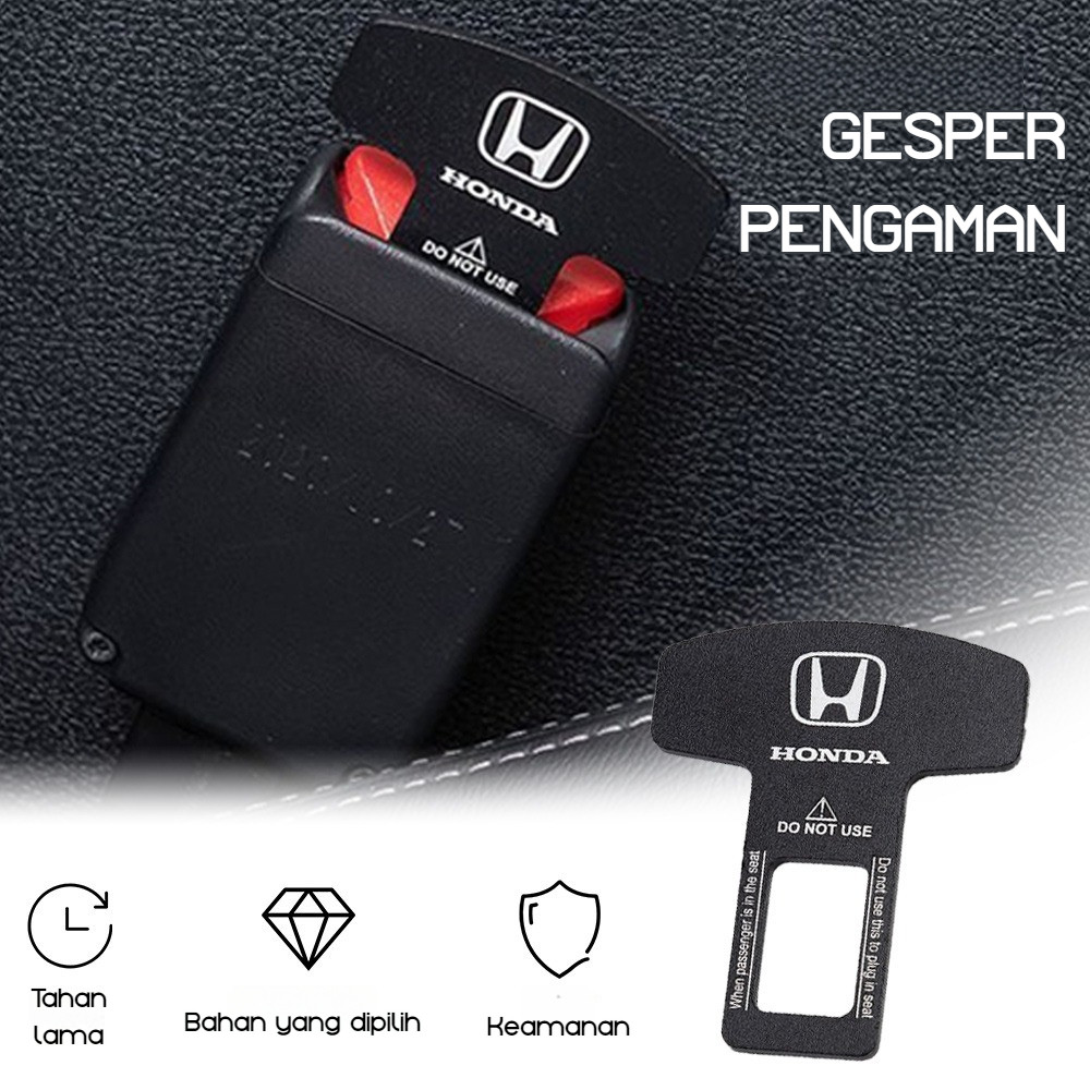 Buzzer Buckle Seatbelt Colokan Alarm Stopper Honda Mobil Buzzer Toyota 2pcs.