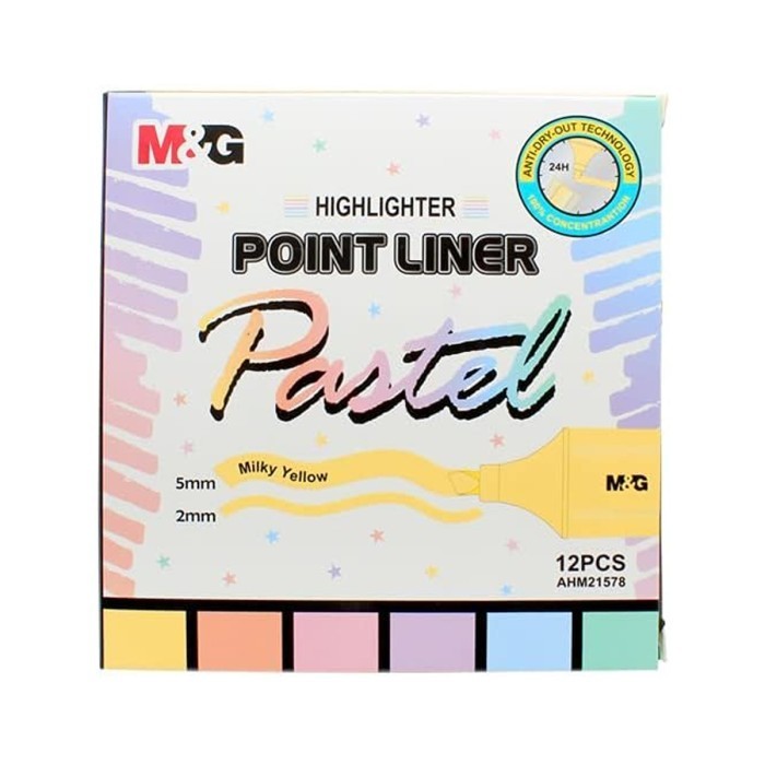

Stabilo Highlighter Textliner Pastels M&G AHM21578 Colorfull