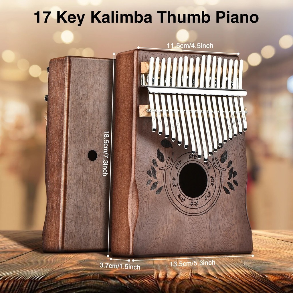 Piano Jempol Kalimba 17 Tombol Mesin Musik Kalimba Piano Musik Profesional Anak Piano Jari Keyboard 