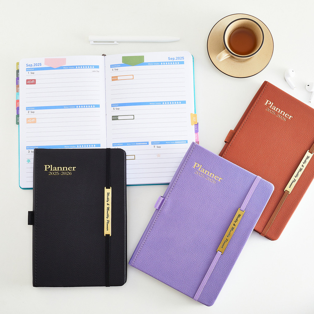 

RB 2025-2026 Agenda Planner A5 Notebook Weekly Monthly Diary Book Journal School Office Supplies