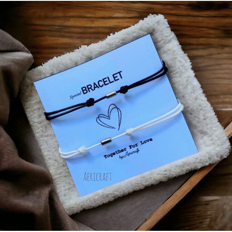 gelang tali mine yours couple manik pipe tabung harga termurah couple untuk pasangan dan bestie desi