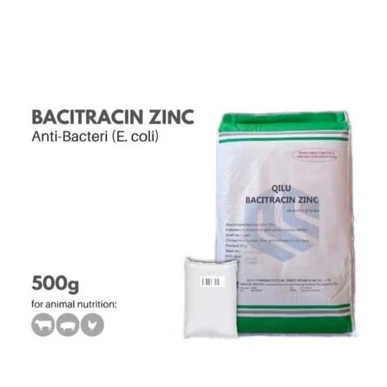 Bacitracin AGP Qilu Zinc premix ternak ayam broiler dan semua ruminansia