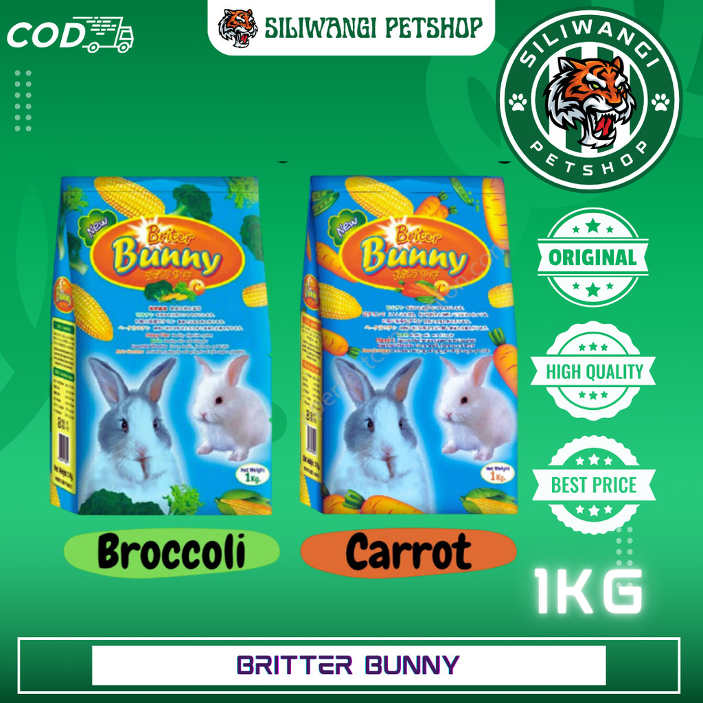 BRITER BUNNY 1kg makanan kelinci Rabbit food 1 kg Britter Bunny