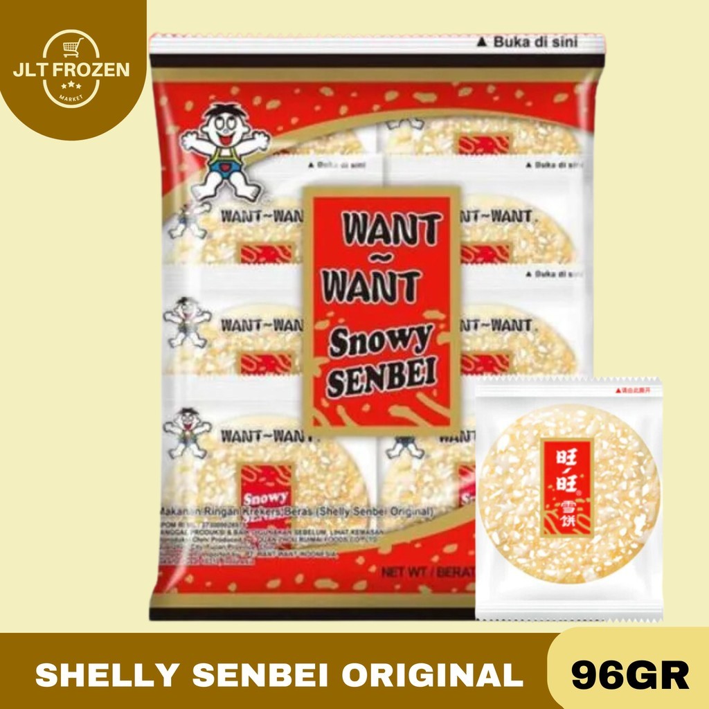 

Want Want Shelly Senbei Original / Snack Beras / Sweet Rice Crackers Original 96gr