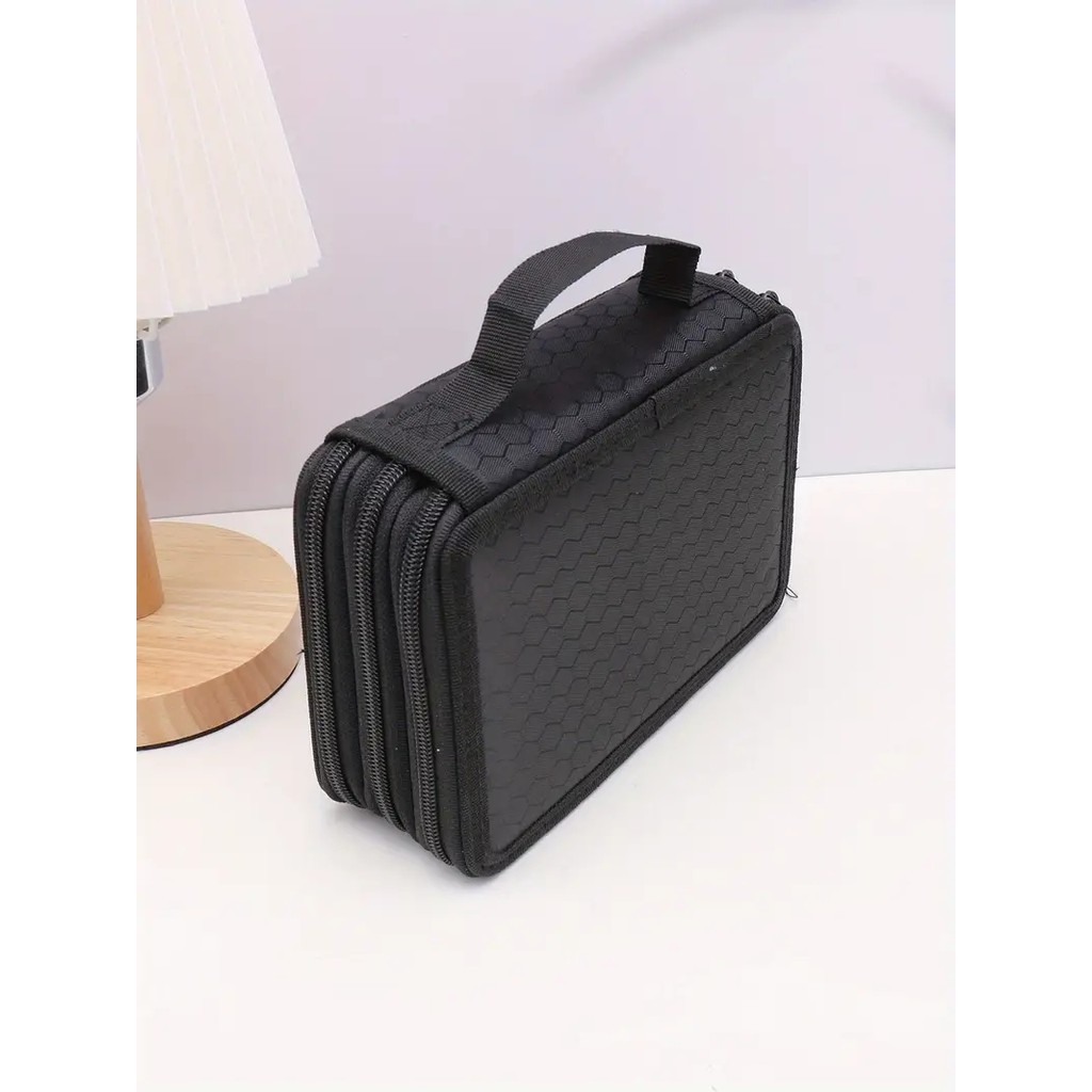 

Portable 48-slot student stationery pencil case-color pencils
