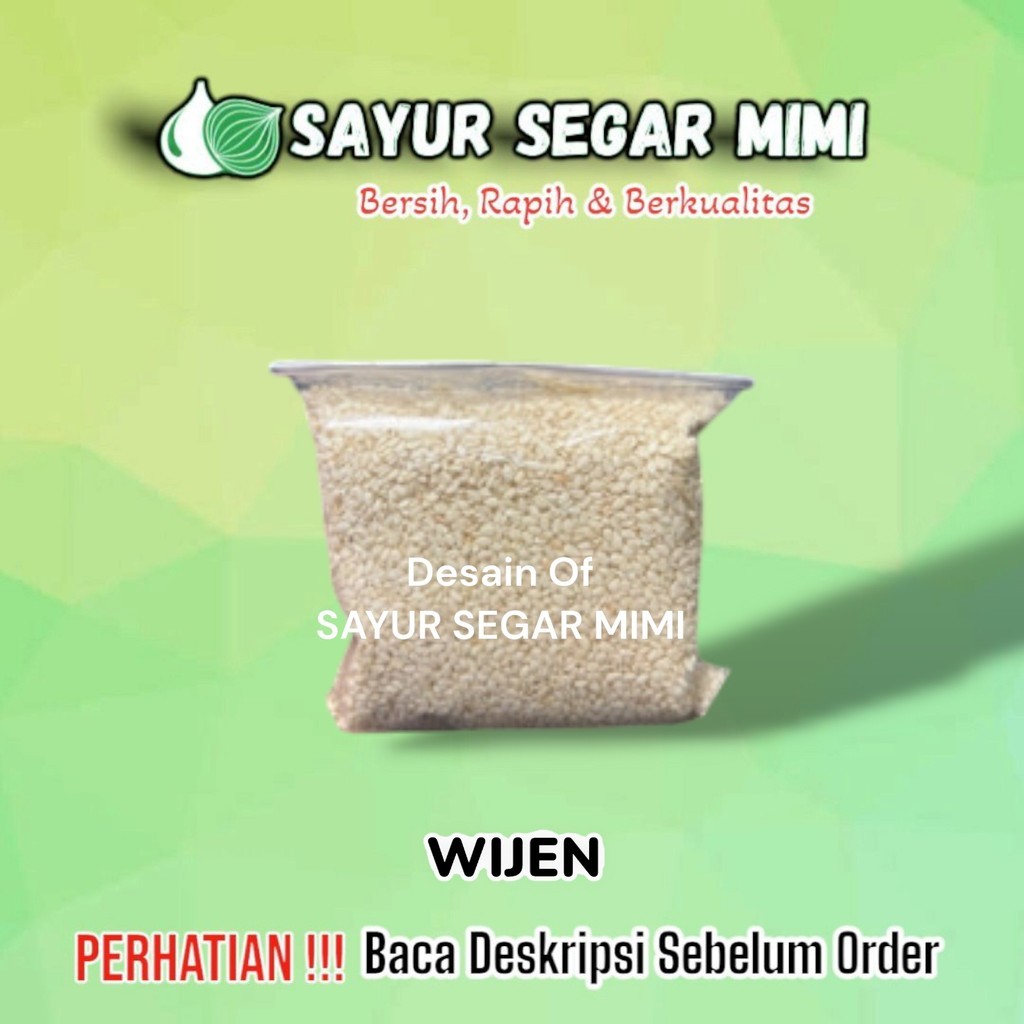 

Biji Wijen Putih 100g - Sayur Palembang