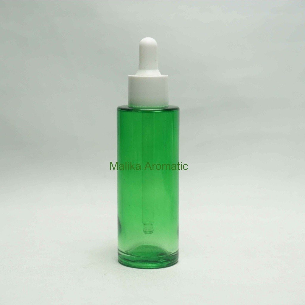 Serum 60 ml RF Hijau Original Pipet Putih PP / Botol Pipet Karet / Botol Serum / Botol Kaca Kosmetik