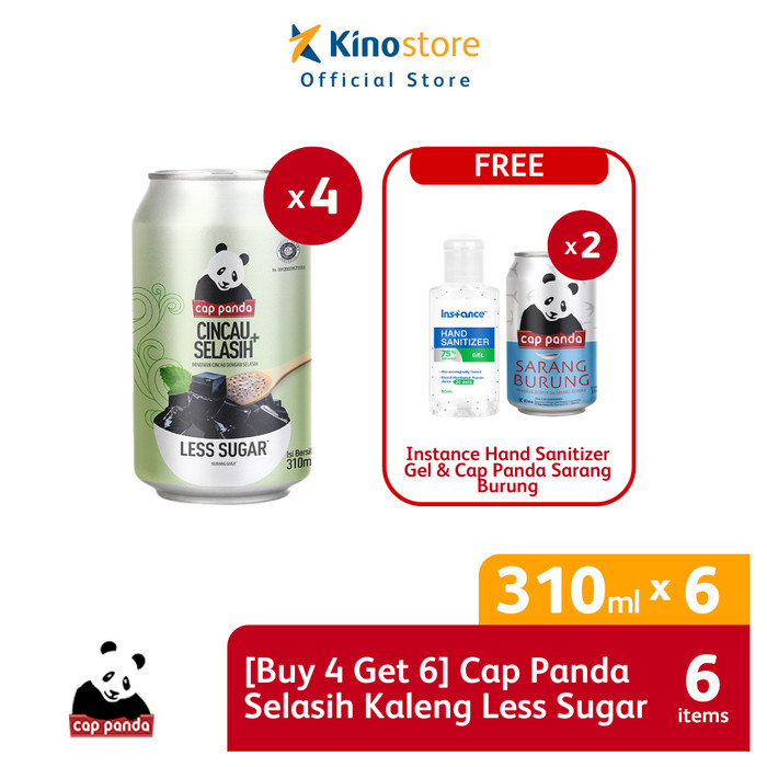 

Cap Panda Selasih Kaleng Less Sugar 310ml - Buy 4 Get 6