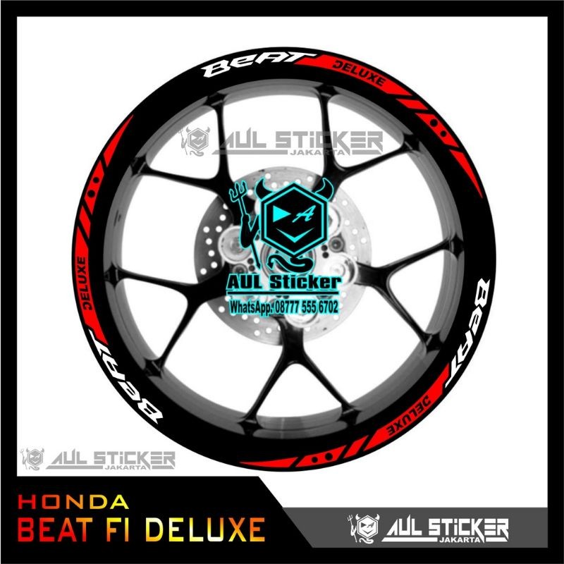 STICKER VELG HONDA BEAT DELUXE DEPAN BELAKANG