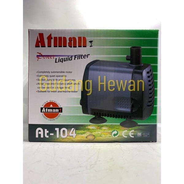 ATMAN 104 - POWER HEAD - POMPA AIR - 38W - 2000 L/H