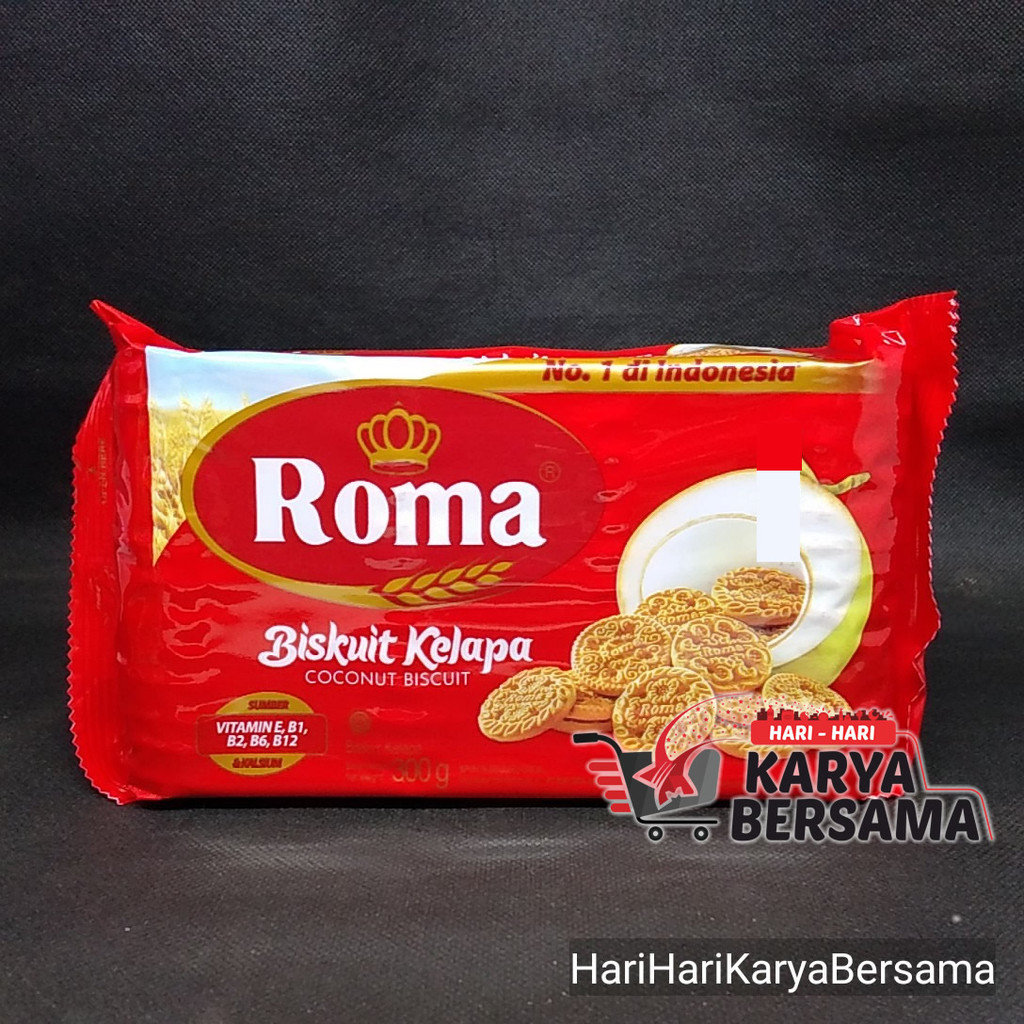 

MAKANAN RINGAN ROMA BISKUIT KELAPA 300GR