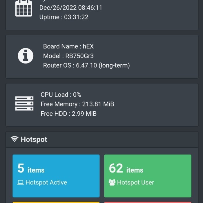 mikhmon online dan vpn - 6 bulan