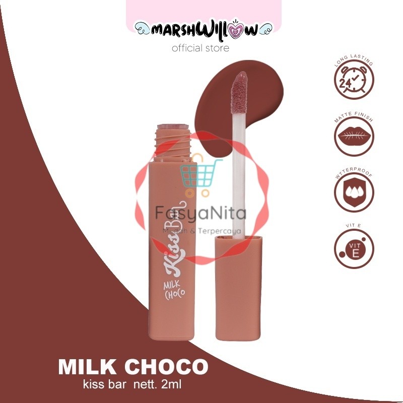 READY Marshwillow Kiss Bar Lip Cream With Vit E by Natasha Wilona - Lipstick Choco Series - Fasyanit