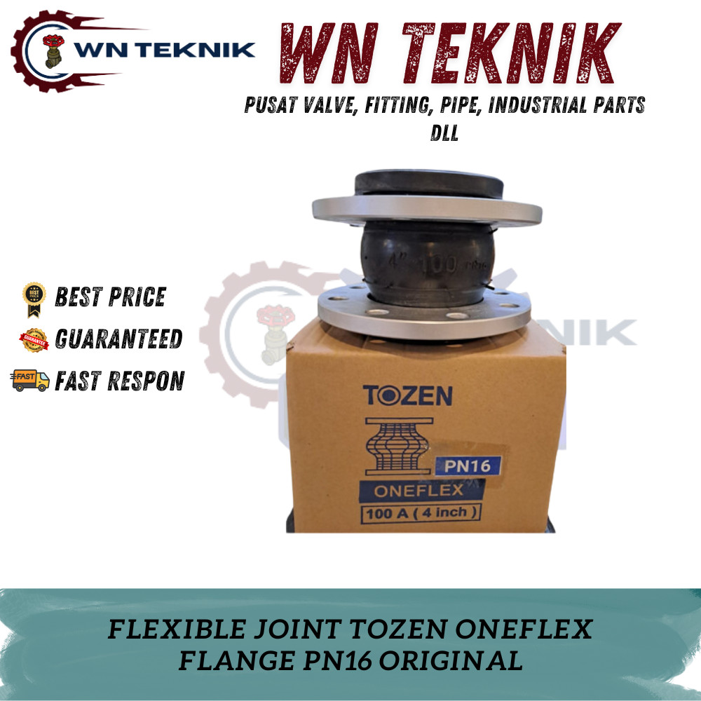 FLEXIBLE JOINT TOZEN ONEFLEK 4" INCH PN16 ORIGINAL 100%