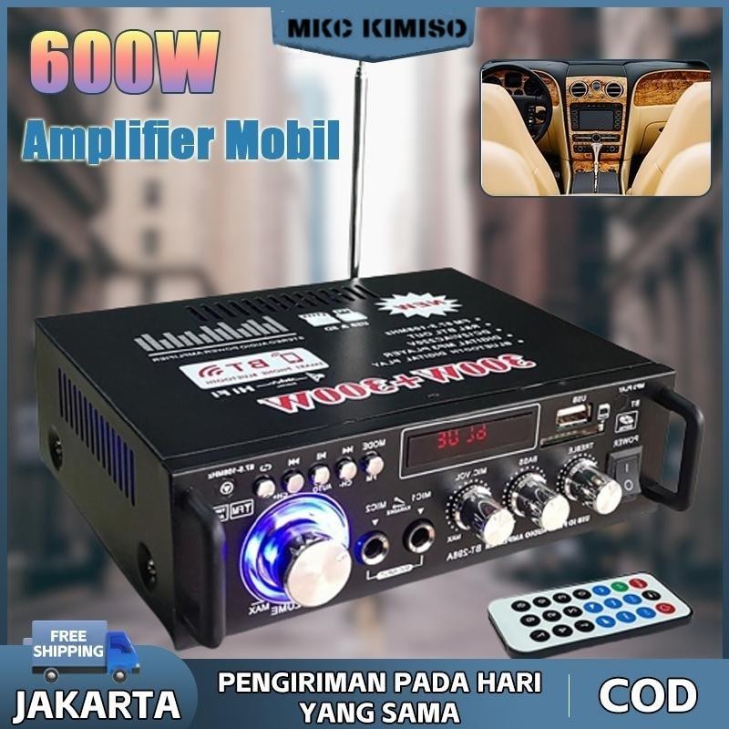 Amplifier BT-298A Bluetooth EQ Audio Amplifier Karaoke Home Theater FM Radio 600W amplifier BT298A B