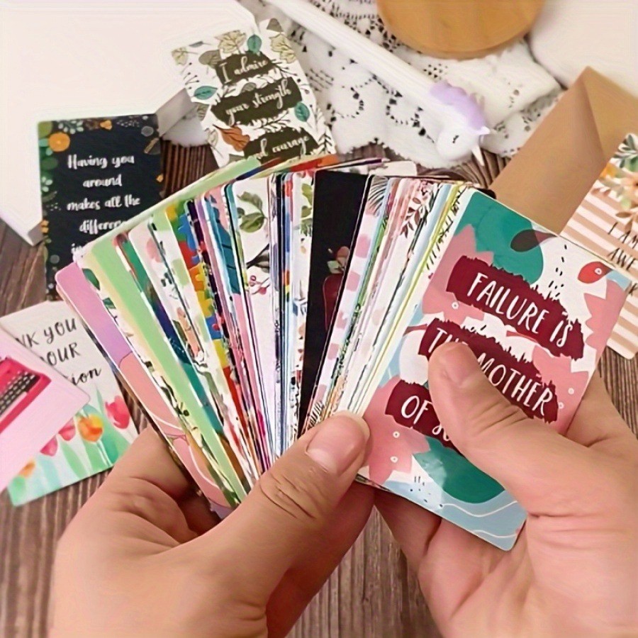 

72pcs/pack of Inspiring Greeting Cards-Positive Energy, Motivational Quotes from Students, and All Occasions-Perfect