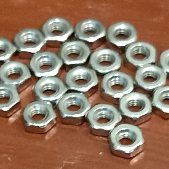 Mur M2.5 2.5mm untuk baut m2.5 RC MN WPL