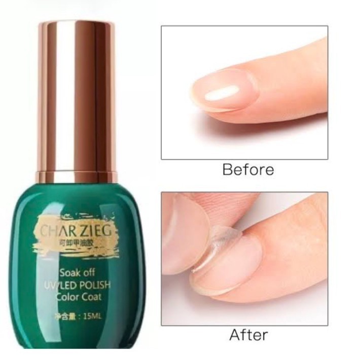 CHARZIEG PEEL OFF BASE COAT 15ml / CHARZIEG GEL POLISH
