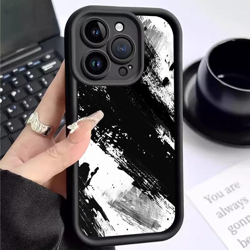 Soft Case  For OnePlus Nord N20 SE Silicon TPU Lukisan Artistik Lensa Pelindung Migun Case