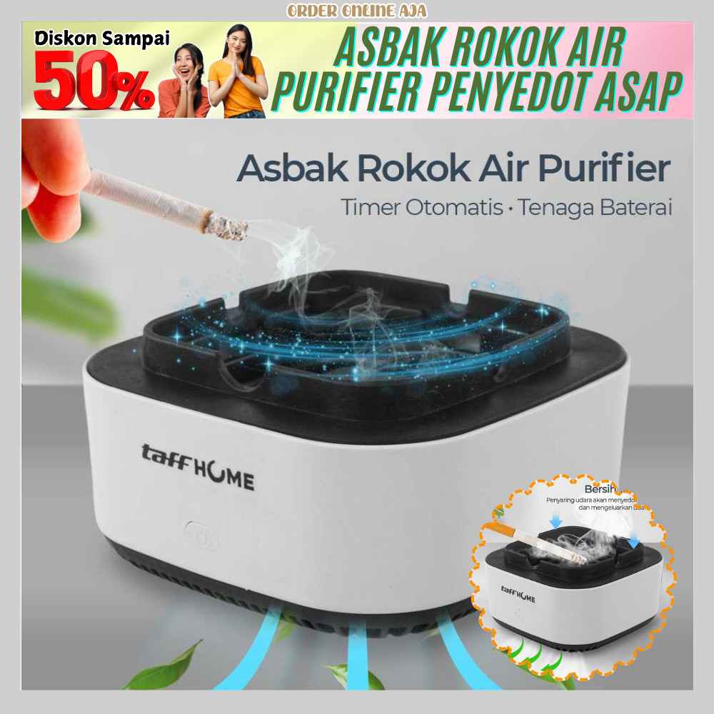 Asbak Rokok Penghisap Asap Asbak Rokok Air Purifier Anti Bau Tanpa Asap - LM-2202