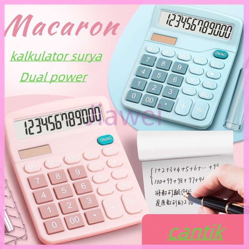 

Jiawei Kalkulator Surya, Kalkulator Warna Bergaya 12-Bit