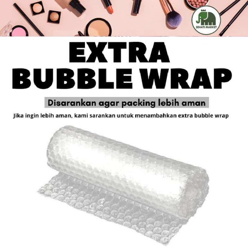 

Extra Bubble Wrap ⚠ Hanya untuk tambahan packing kosmetik ⚠️ tidak dijual terpisah