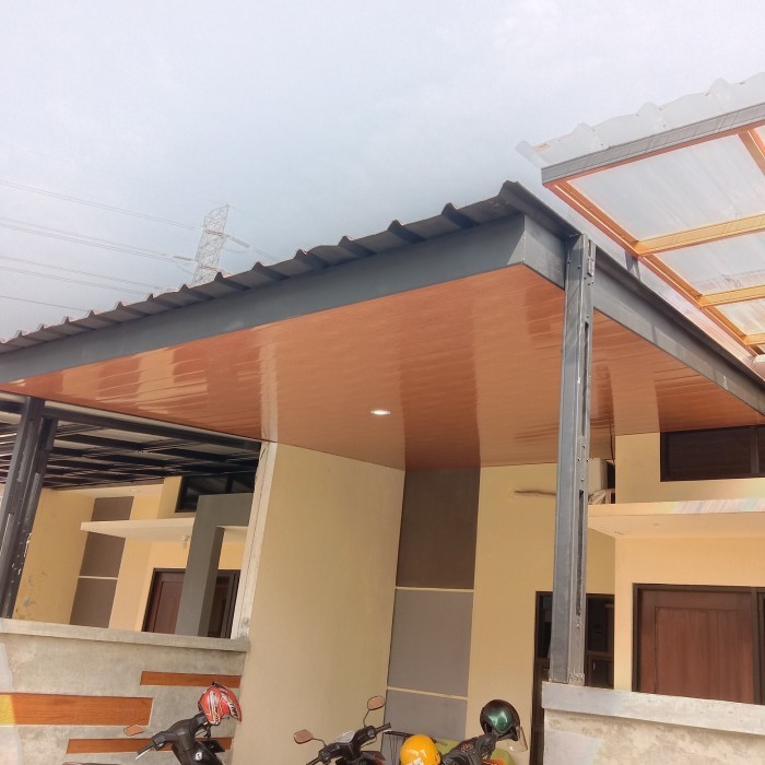 kanopi plafon pvc terpasang baik dan rapih