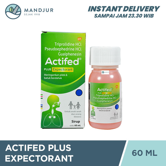 PROMO Actifed Plus Expectorant (Actifed Hijau) - Obat Batuk Berdahak TERLARIS