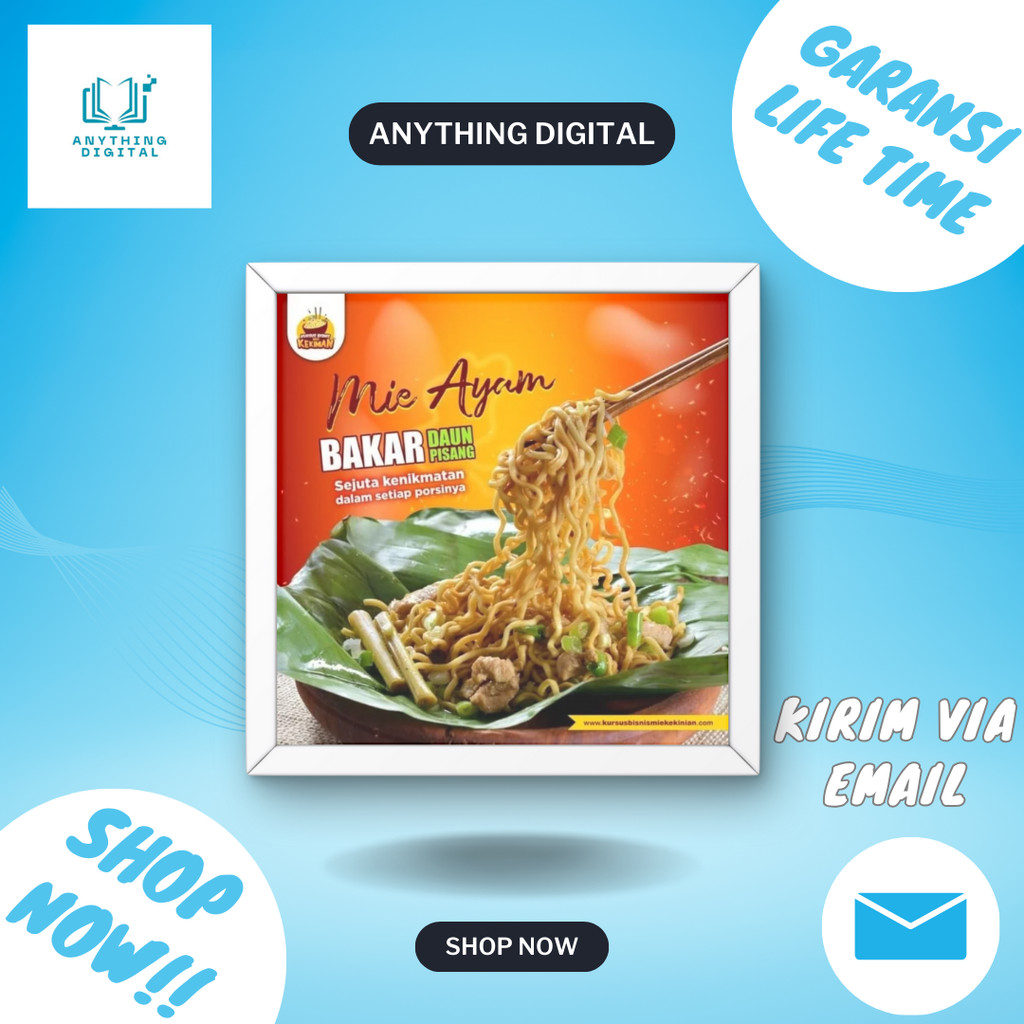 Ecourse Bisnis Mie Kekinian Viral + video melejitkan bisnis kuliner