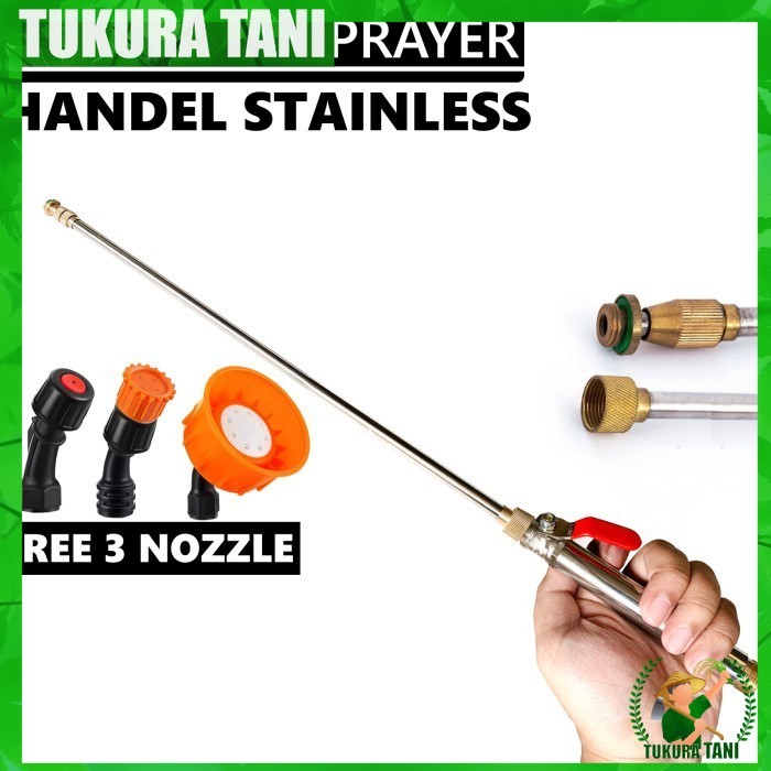 Paket stik sprayer elektrik Handel Stainless bonus 3 nozzle sprayer