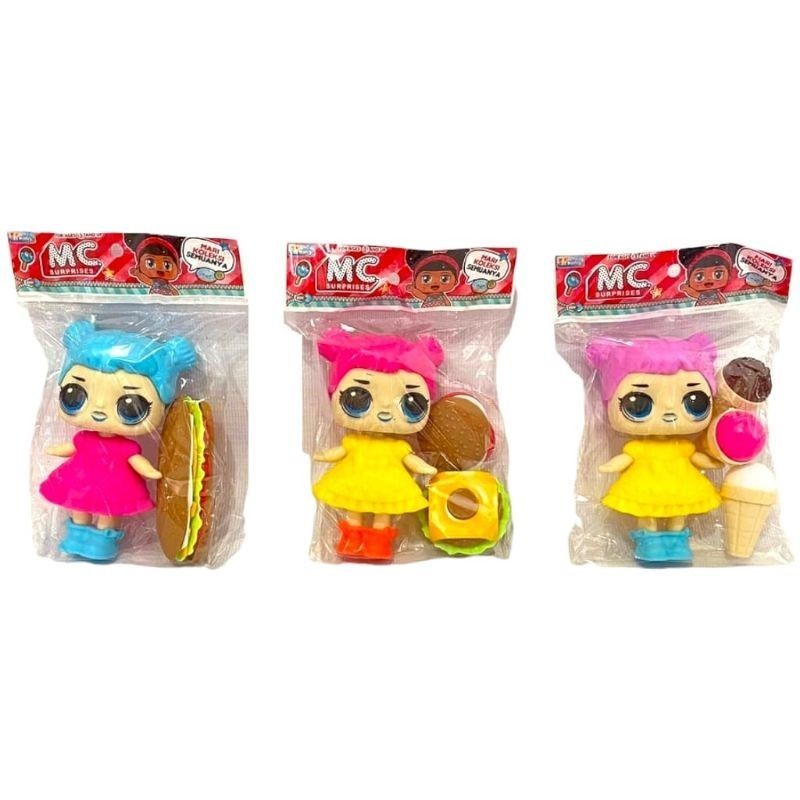 Mainan Boneka Lucu plus Fast Food / Boneka LOL MO 01