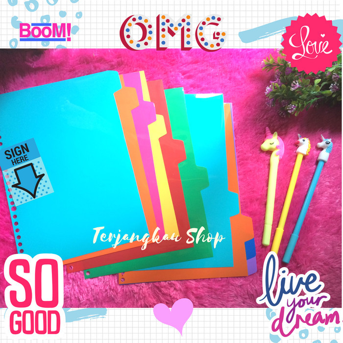 

⭐BISA COD⭐ Pembatas Binder / File 26 ring Isi 10 lembar